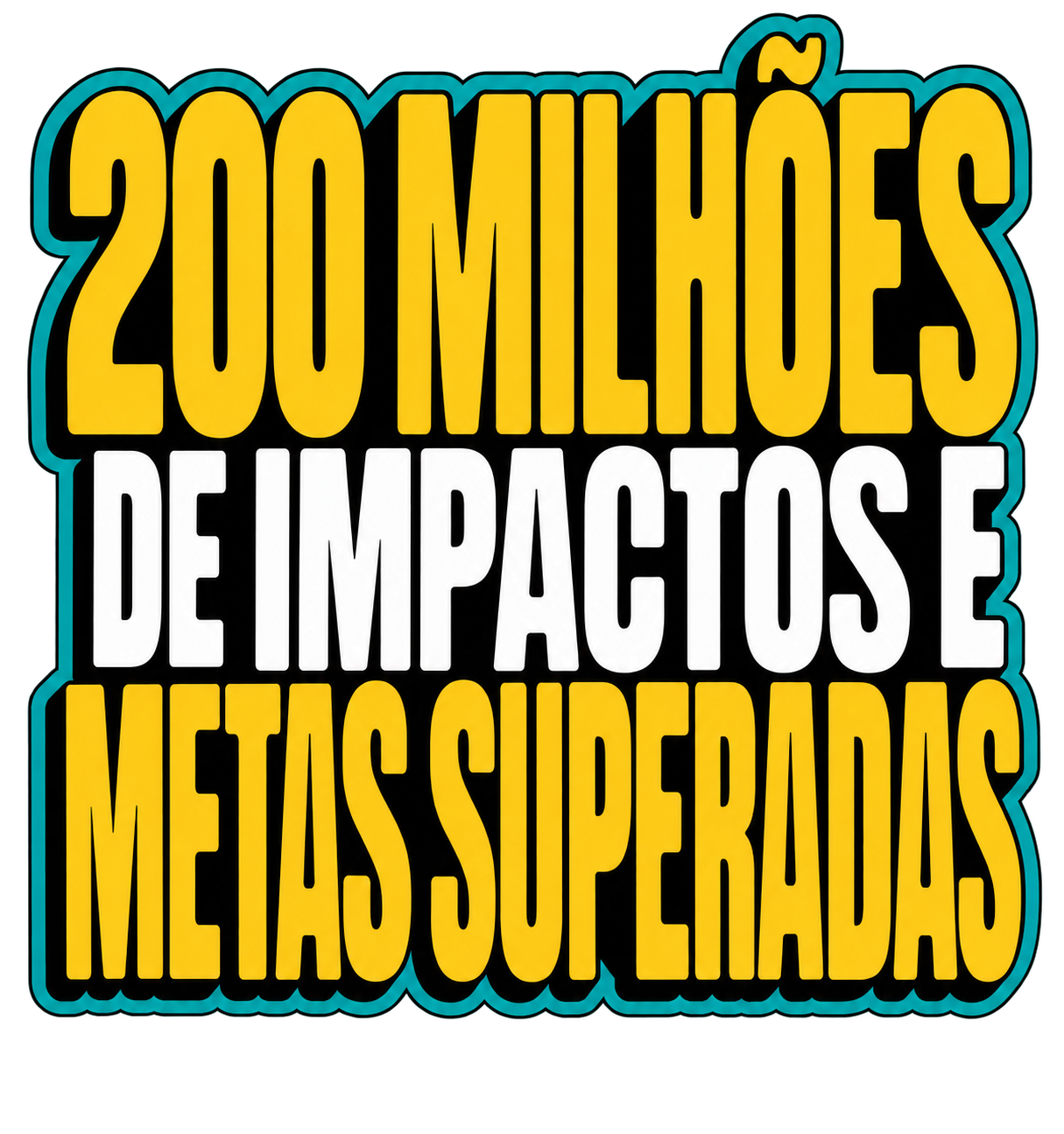 200 milhões de impactos e metas superadas