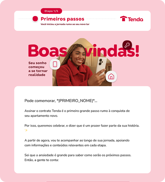 E-mail da etapa Repasse e construção