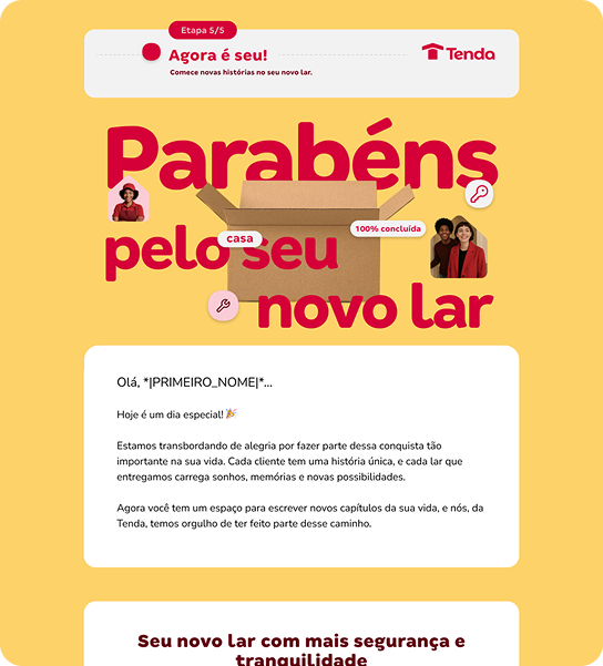 E-mail da etapa Pós-ocupação