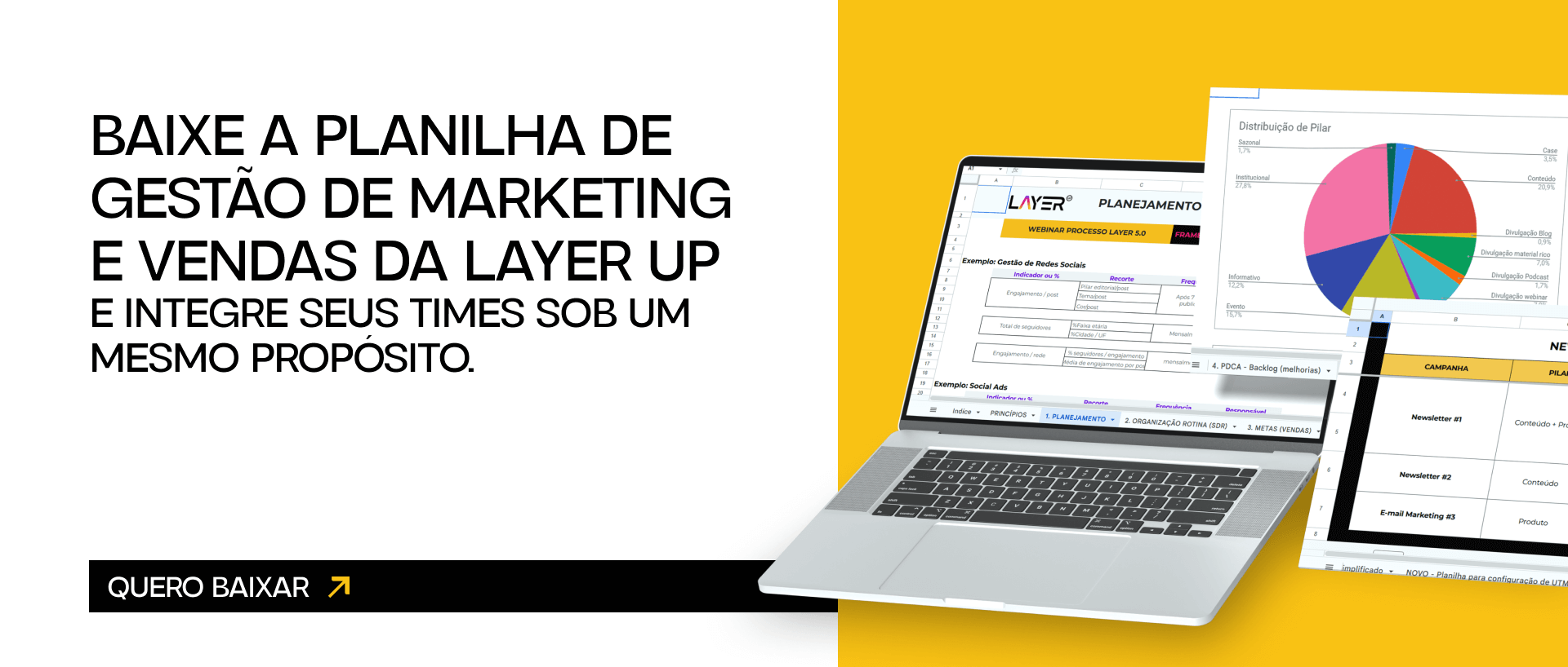 Planilha de Gestão de Marketing e Vendas