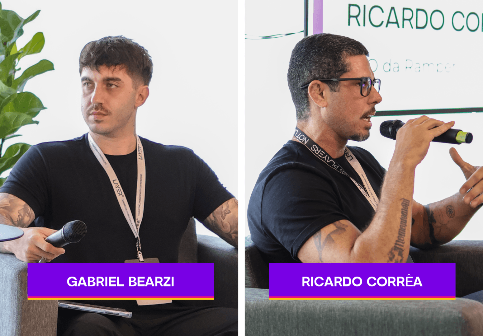 CMO da Layer Up, Gabriel Bearzi e Ricardo Corrêa, CEO da Ramper.